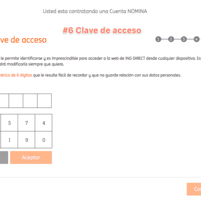 Abrir una cuenta con ING paso 5