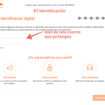 Abrir una cuenta con ING paso 7