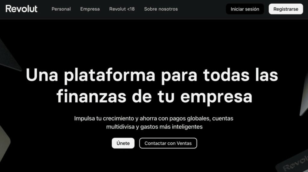 La cuenta para negocios de Revolut