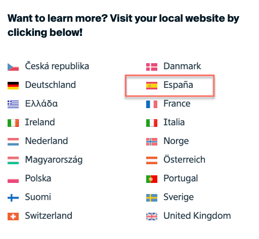 Países en los que DEGIRO está activo
