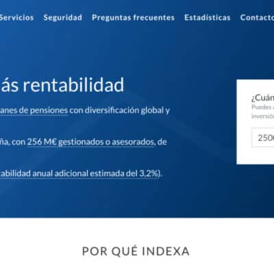 Indexa Capital abrir ua cuenta paso 1
