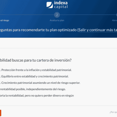 Indexa Capital abrir ua cuenta paso 4