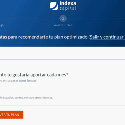 Indexa Capital abrir ua cuenta paso 5