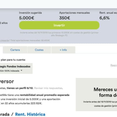 Abrir cuenta con inbestMe paso 5