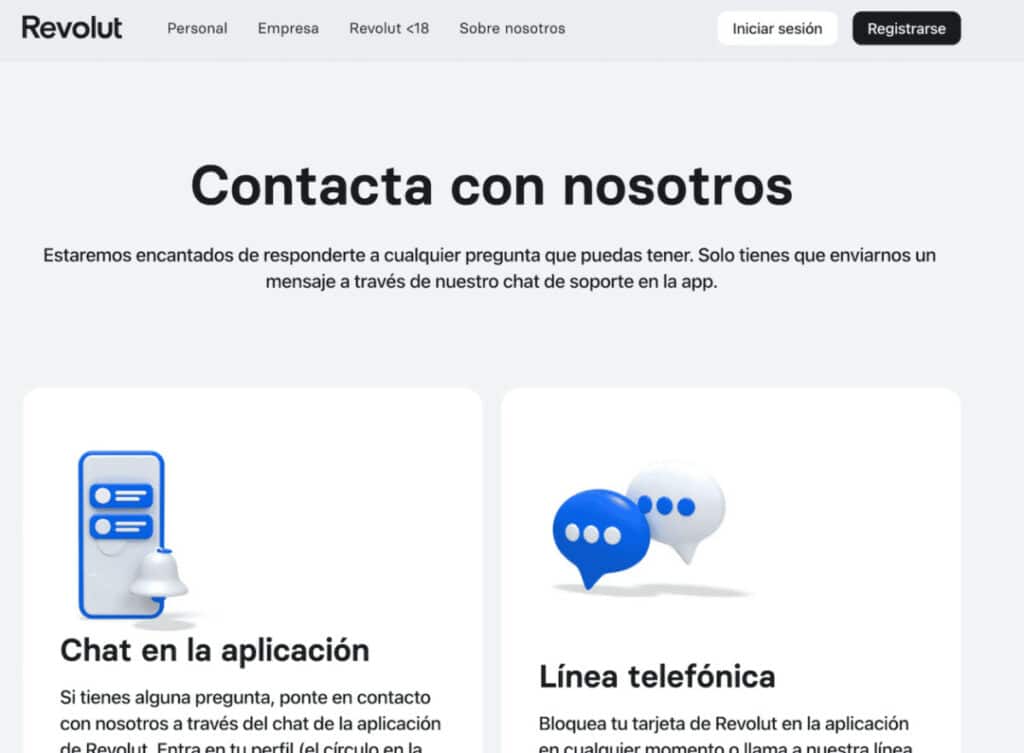 Cómo contactar con Revolut