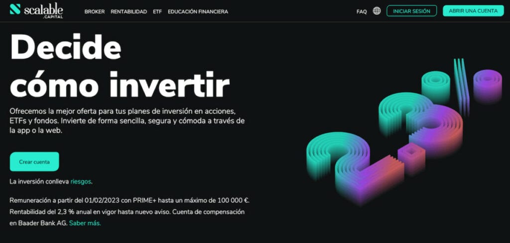 Scalable Capital inversión en mercados europeos