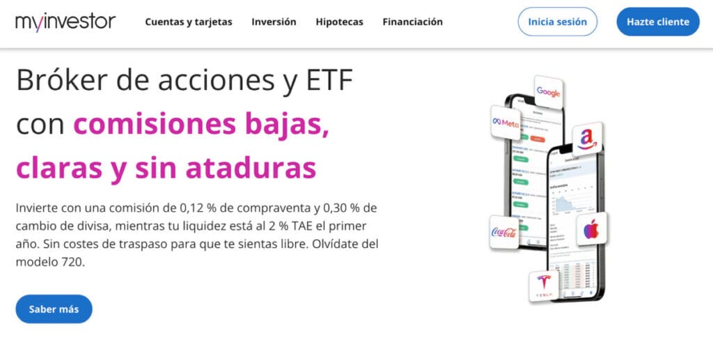 MyInvestor broker de acciones, fondos y ETF