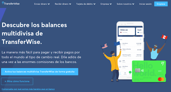 Cuenta multidivisa de Wise
