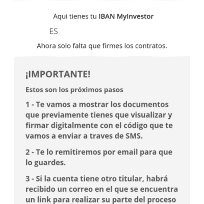 MyInvestor abrir cuenta paso 8