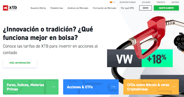 XTB, bróker alternativo