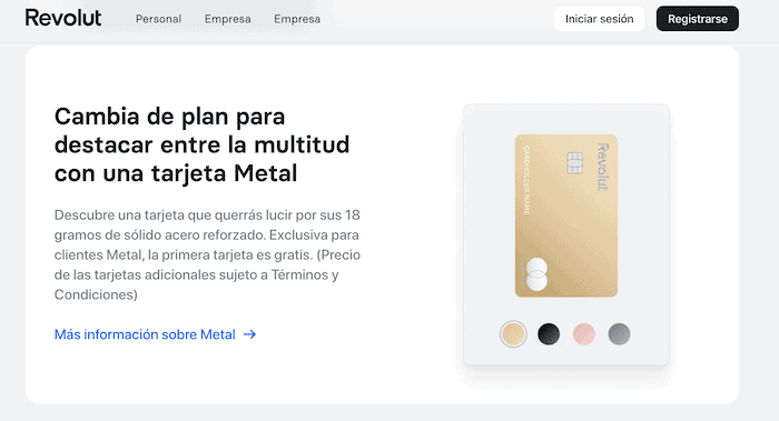 Tarjeta de débito con Revolut