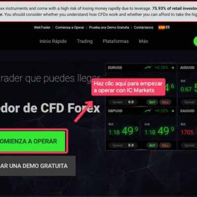 Abrir cuenta IC MArkets paso 1