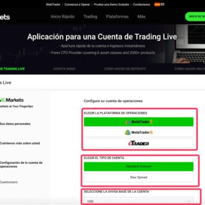 Abrir cuenta IC MArkets paso 3