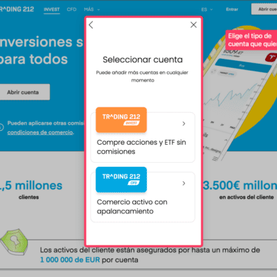 Crear cuenta trading 22 paso 3