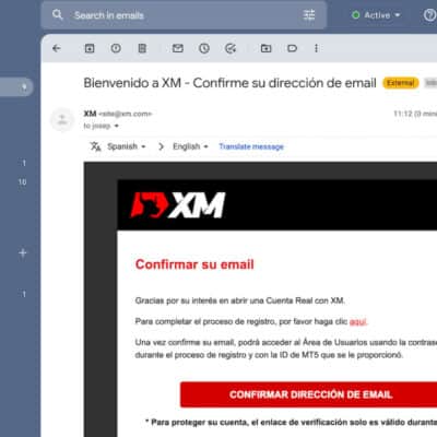 XM apertura de cuenta paso 4