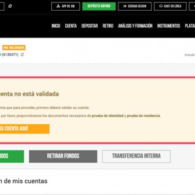 XM apertura de cuenta paso 7