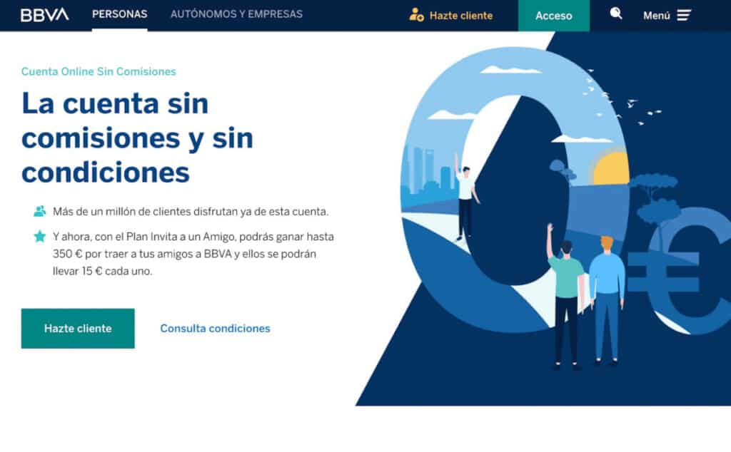 La cuenta online del BBVA