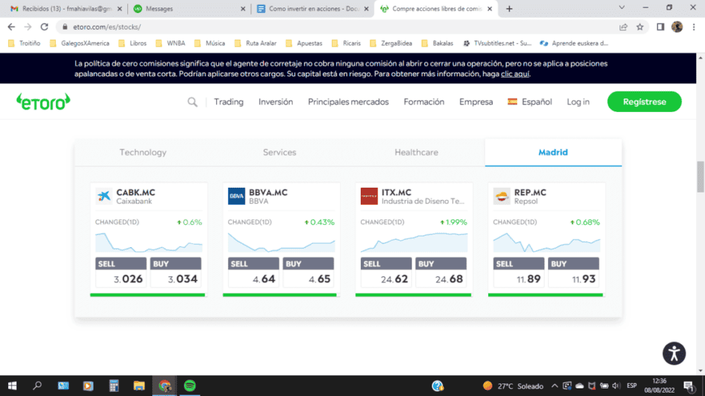 El bróker online de eToro con el que puedes comprar acciones fraccionadas