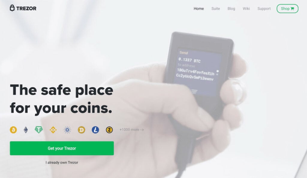 Wallet crypto Trezor