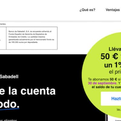 Abrir cuenta del Banco Sabadell paso 1