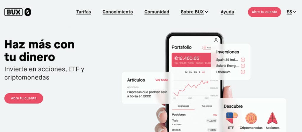 Inversion desde su app