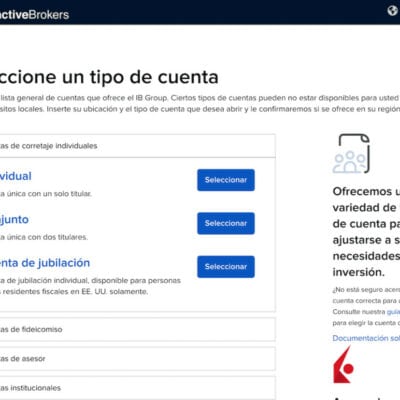 Abrir una cuenta de IBKR paso 2