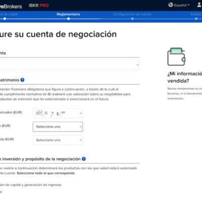 Abrir cuenta de Interactive Brokers paso 5