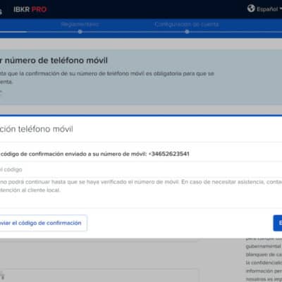 Abrir cuenta de Interactive Brokers paso 6