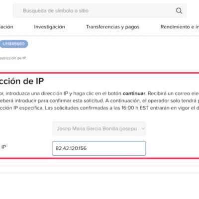 Restricciones de Interactive Brokers