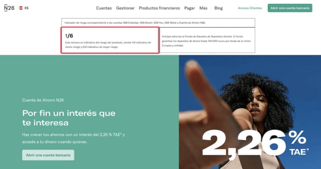 La cuenta de ahorro de N26