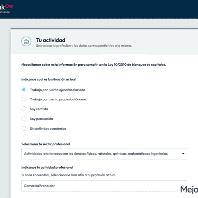 Abrir cuenta con Openbank paso 2