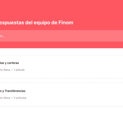 Centro de ayuda en español de Finom
