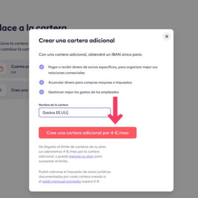 Funciones de pago de Finom