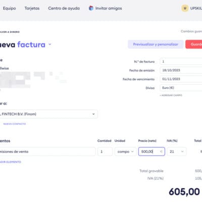 Gestión de facturas con Finom