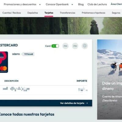 Mi tarjeta con Openbank