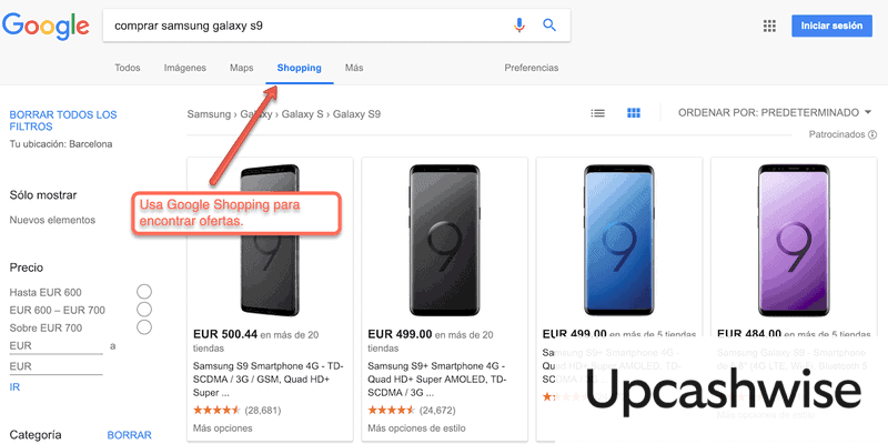Comparador de precios de Google