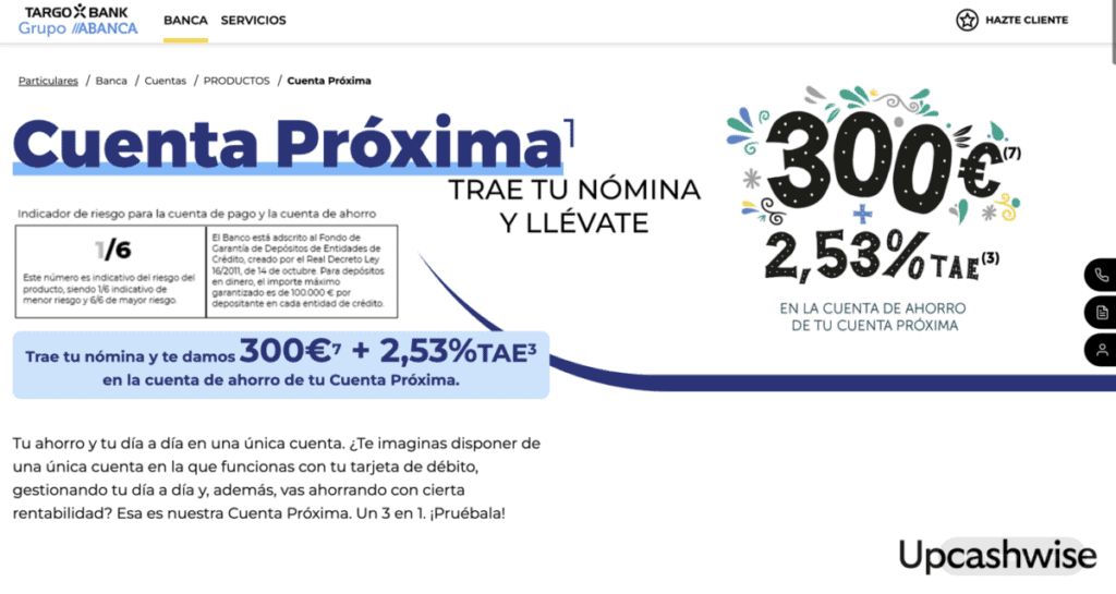 La Cuenta Proxima de Targobank