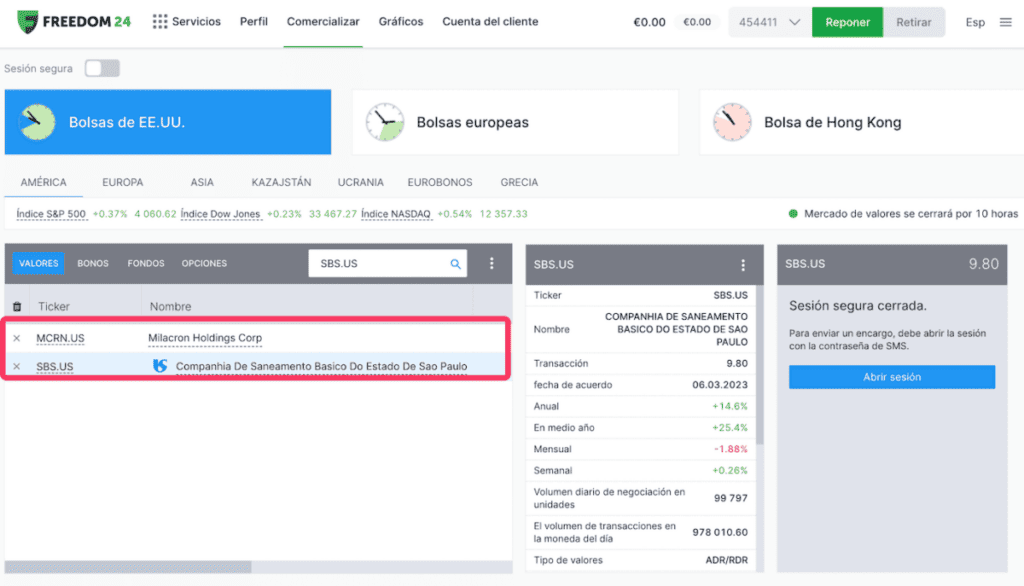 Ejemplos de empresas small caps en Freedom24