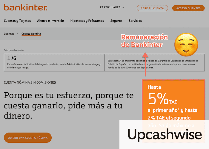 Ventajas de la cuenta nómina de Bankinter
